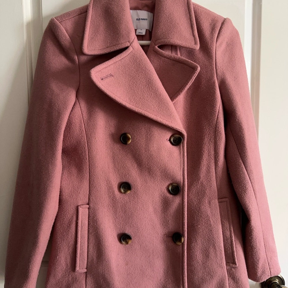 Old Navy Women's Pink Peacoat